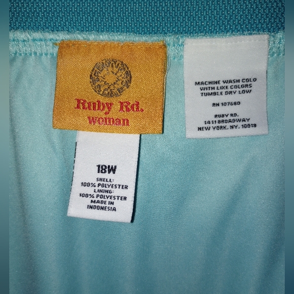 Ruby Rd. blue skirt - Picture 3 of 3